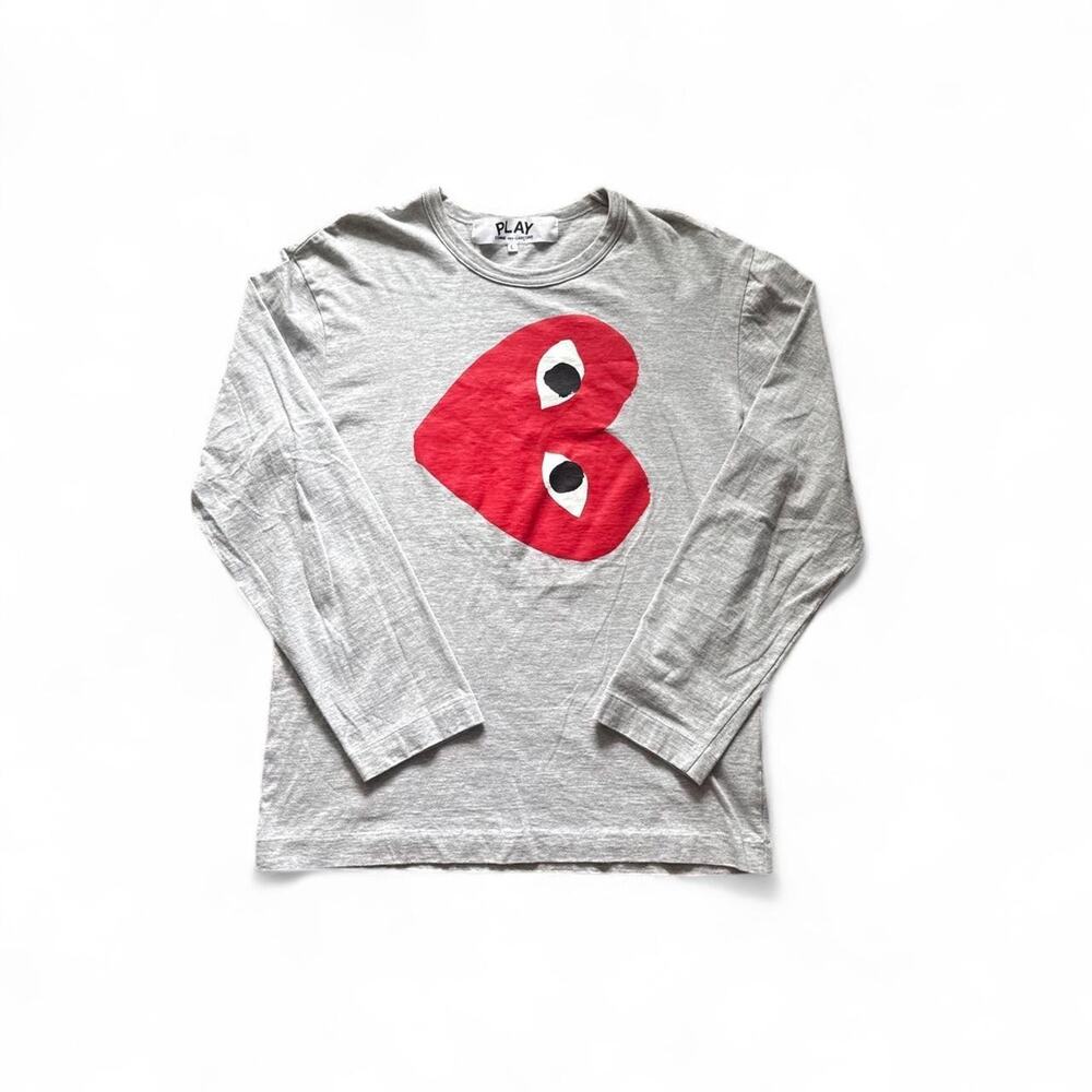 COMME DES GARÇONS PLAY Big Heart Long Sleeve Tee